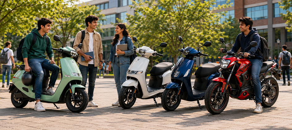 Best EVs for College Students in India (2026): Top Electric Scooters, Bikes, Cars & Bicycles Compared